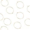 Airssory 10 Pcs 304 Stainless Steel Hypo-allergenic 21-Gauge Golden Plated