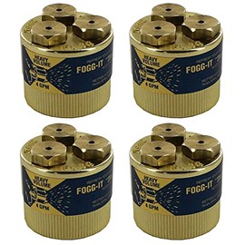 Fogg It Nozzle - Heavy Volume - 4 GPM - Waterfog - Misting Head (Pack of 4)