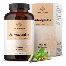 Herbamama Cápsulas De Ashwagandha 1500mg Para Relajación