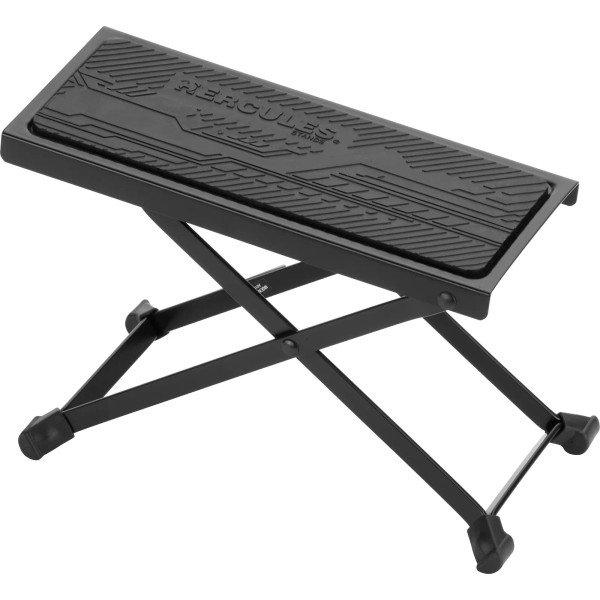 Hercules Stands Adjustable Black Guitar Foot Rest with Non-Slip Rubber