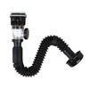 Bathroom Sink Drain Kit - Flexible Sink Drain P-Trap for