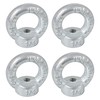 Zadery 1/4"-20 Lifting Eye Nuts, Drop Forged C15 Galvanized Threaded