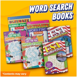 KAPPA Super Saver Word Search Puzzle Pack-Set of 6 Full Size Word Find Books