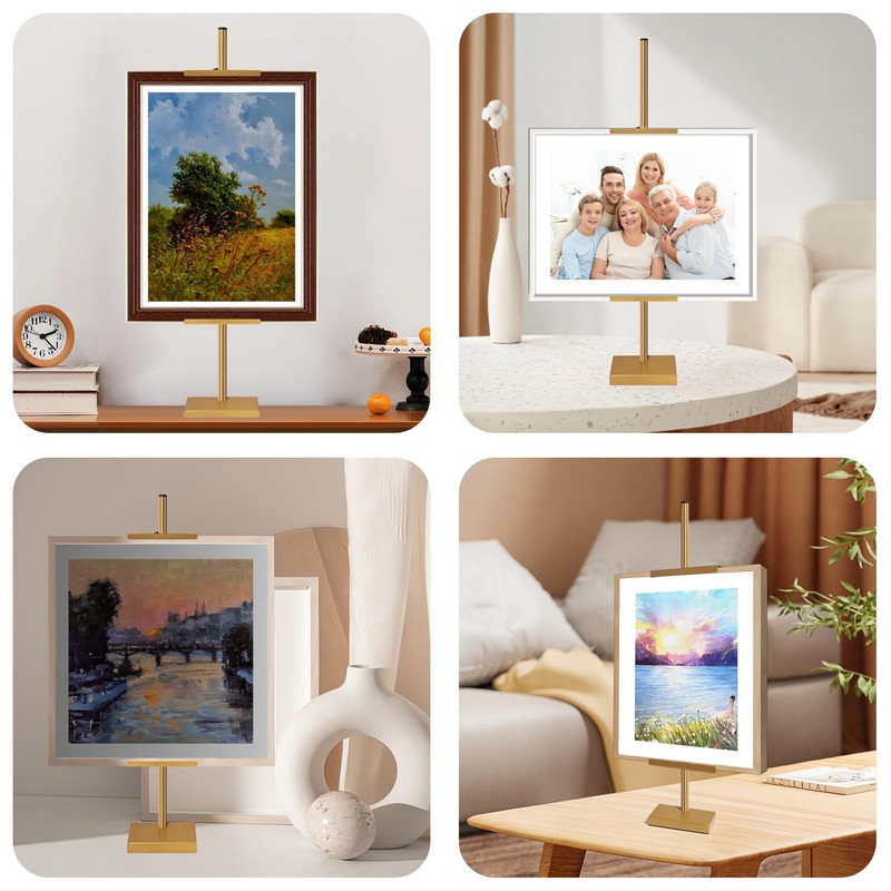 GRETJOB Adjustable Tabletop Easel Stand, 29" Picture Easels for Display