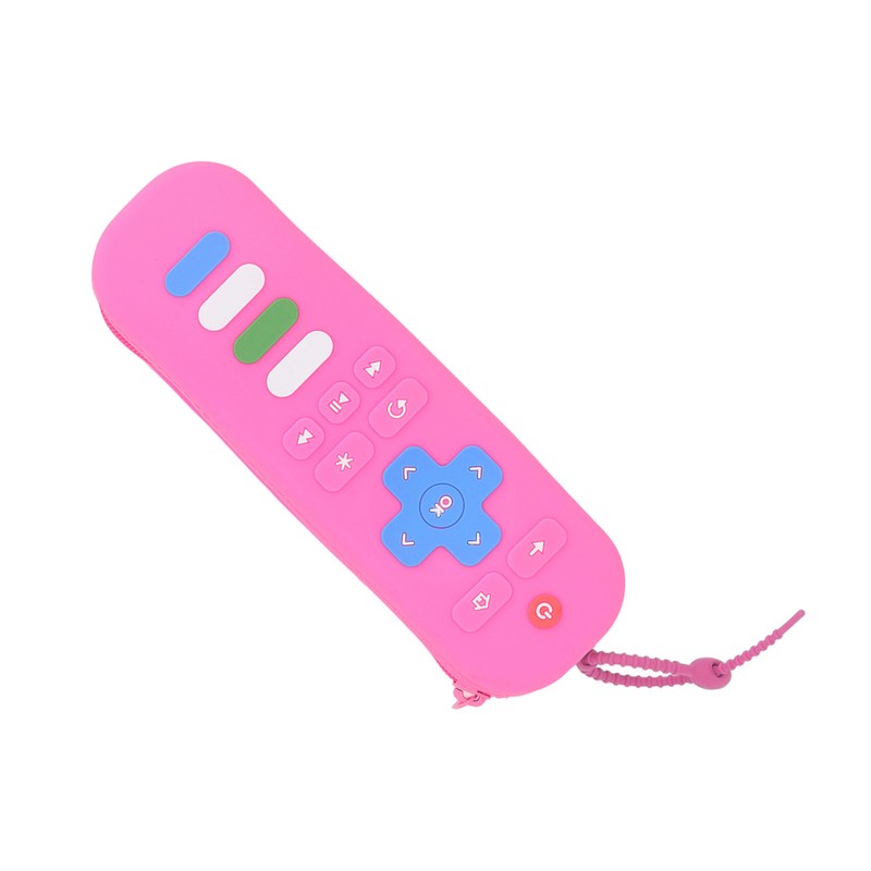 Baby Teether Bag Remote Control Shaped Dustproof Soft Silicone Pacifier