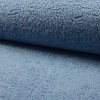 Cotton Teddy Sherpa Fleece Fabric Material - Dusty Blue, 1Mtr