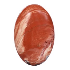 KYEYGWO Red Jasper Reiki Healing Crystal Palm Stone Oval Worry Stone Pockets Thumb Stone Worry Stone Pocket Stones Massage Stones for Meditation, Stress Relief