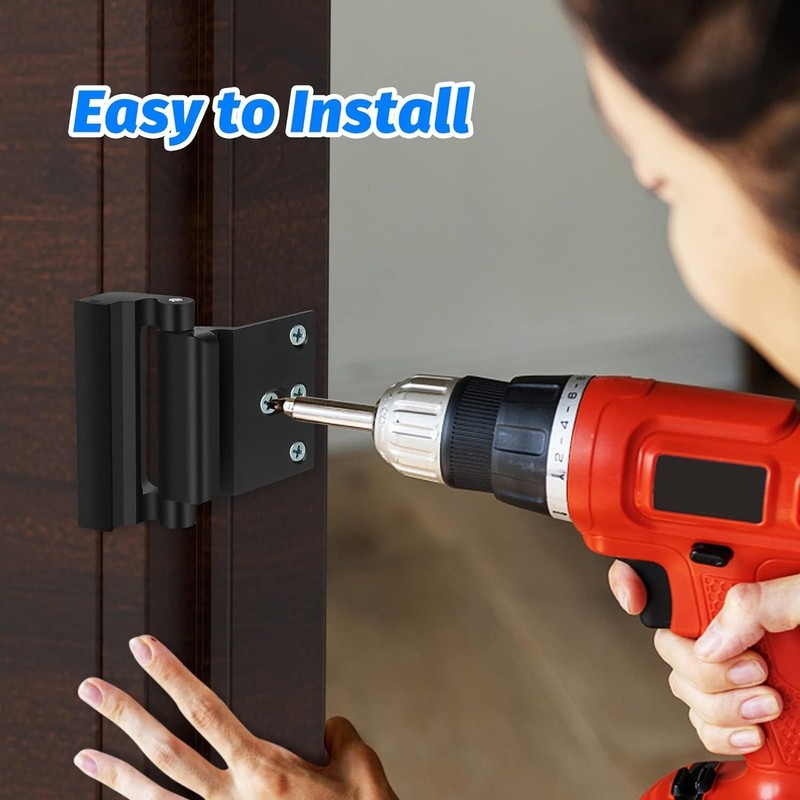 DUOSI Reinforced Home Security Door Lock Bracket with 8 Screws