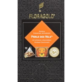 FLORAGOLD Pyramid Bag Red Bush Tea Pearl of the Nile, Pack of 1 (1 x 45 g)
