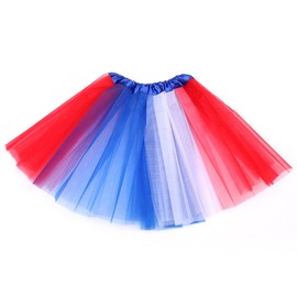 Ankelesz American Flag Kids Tutu Skirt for Girls Fairy Skirt 4th of July Baby Skirt Independence Day Costum Multi