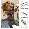 60pz Pinza Perforada Para Cabello Tipo Pico De Garza Acero