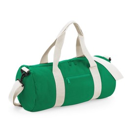 BagBase BG140 Original Barrel Bag - Kelly Green/Off White
