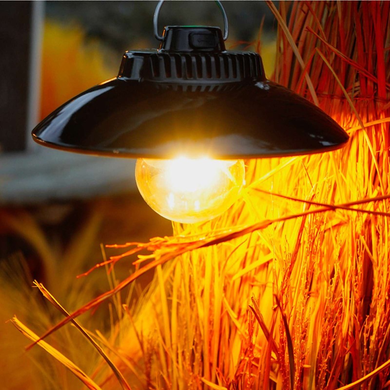 LED Portable Camping Light Typc-C Rechargeable IPX4 Waterproof Hanging Tent