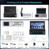 Hikity Single Din Car Stereo Wireless Carplay Android Auto, 7‘’