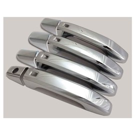 Upgrade Your Auto Premium FX Chrome Door Handle Covers w/4 Smart Key for Chevy Tahoe 2015-2020 4DR