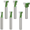 CSOOM 6PCS Keyhole Router Bits Set, 1/4" Shank Router Bit