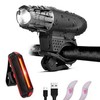 Bike Light Set USB Charging 360 Degree Rotation 4 Mode