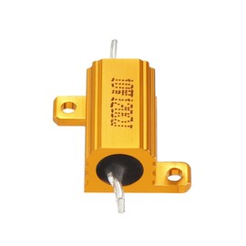 sourcing map Aluminum Case Resistor 10W 120 Ohm Wirewound for LED Converter with Rod Post 10W120RJ