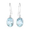 Starborn - arete colgantes de topacio azul, plata de ley,