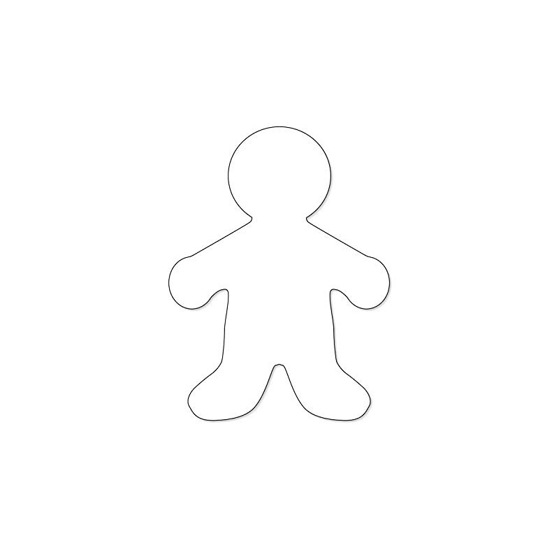 Hygloss White People Shapes Cut-Outs – Pack of 25 Paper