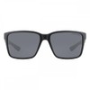 Dirty Dog Men's Yolo Sunglasses Black/Grey Polarized Rectangular Casual Full