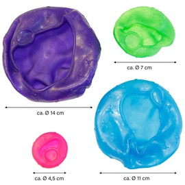 STONELINE® Reusable Food Storage Lids, Set of 4, Stretchable, Diameter 4.5 cm, 7 cm, 11 cm, 14 cm, Fresh Protection