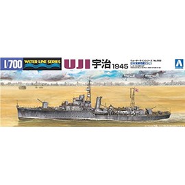 Aoshima Bunka Kyozai 1/700 Water Line Series Japanese Navy Gunship Uji Plastic Model 552