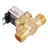 Akozon Solenoid Valve, 12V BSPP G1/2 Brass N/C Normally Closed