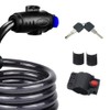 Amindz Cable locks, bicycle lock with key, spiral lock bicycle,