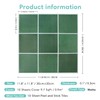 Commomy Matte Green Peel and Stick Backsplash for Kitchen -