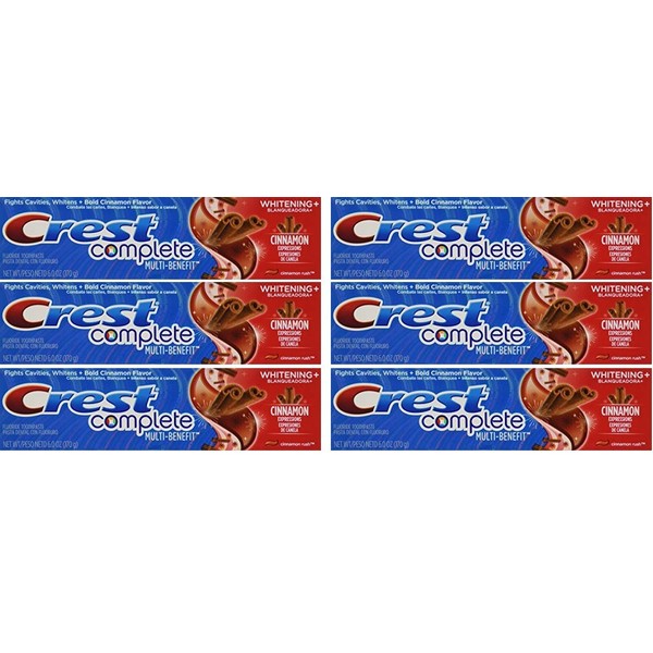 Crest Complete Cinnamon Rush 6 Ounce (Pack of 6)