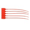 QWORK Plastic Tamper Seals, 100Pcs Tamper Self-Locking Security Zip Tie,