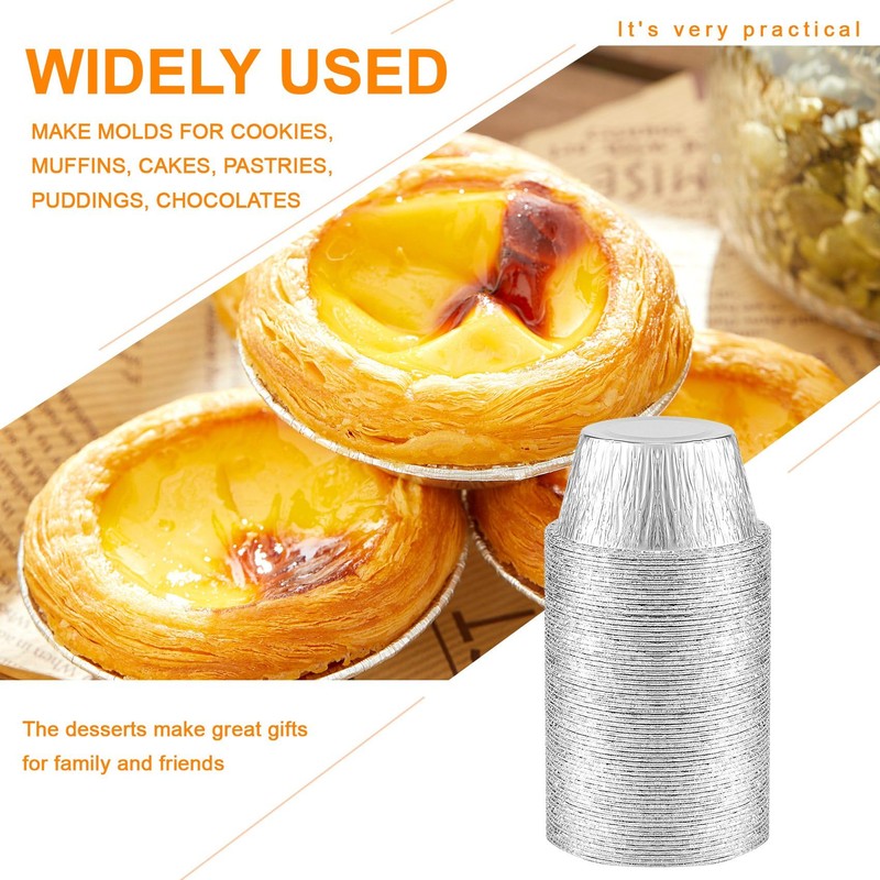 FutureHight Aluminium Foil Ramekin Aluminium Foil Paper Cups Pack of