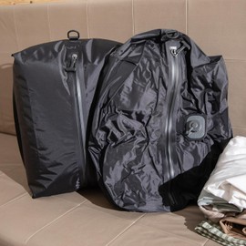 Automatic Vacuum Bag for Travel Luggage with Pump, Reusable Space Saver Waterproof Compression Bags for Suitcase,Travel Backpack, Vacuum Seal Packing cube for Storage Organizer 35L