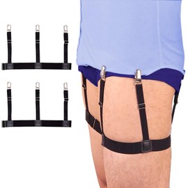 Par de Tirantes para Camisa 2 Sujetadores para Camisa Elasticos Perfectos para mantener tu camisa impecable y bien fajada en todo momento