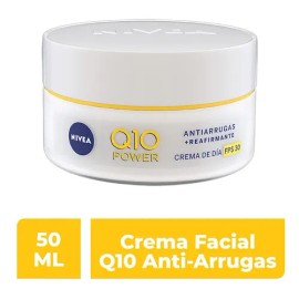 Crema Facial Nivea Q10 Antiarrugas Reafirmante Fps30 50 Ml