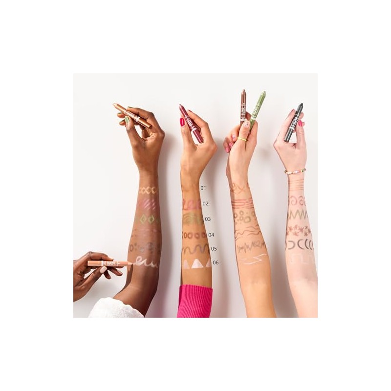 essence blend & line eyeshadow stick, no. 04, brown, long-lasting,