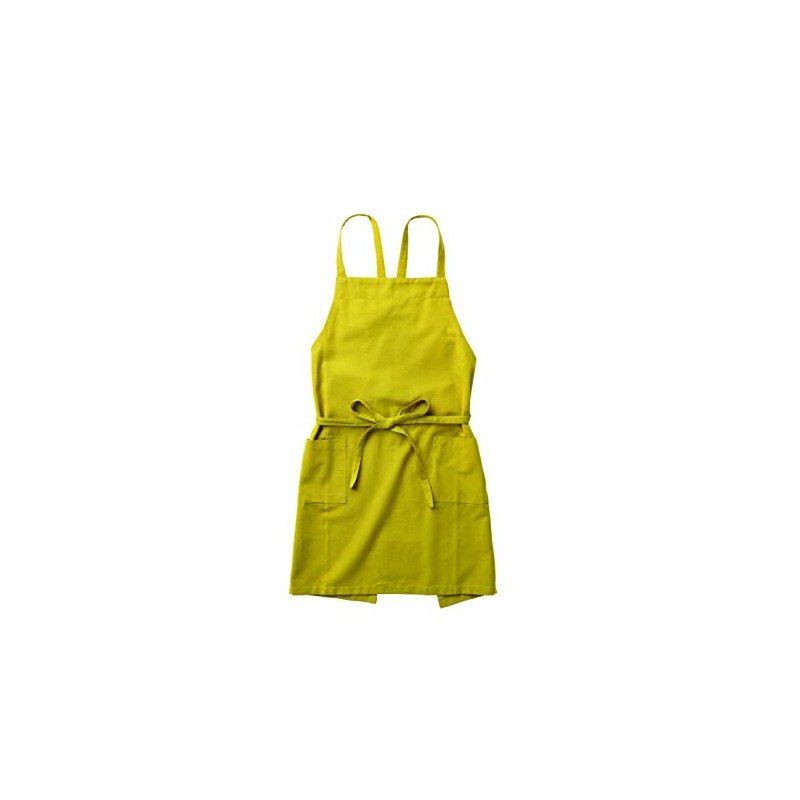 Lep 500002 Habitual Sol Apron, Yellow, Plain, Length 28.7 inches