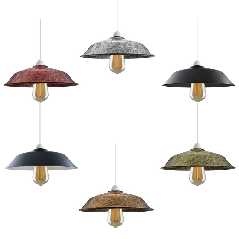 Retro Ceiling Light Pendant Light Metal Lampshade Modern Industrial Vintage