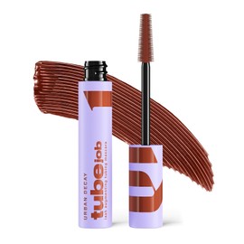 Urban Decay - Tube Job Máscara, Rímel que Levanta y Alarga las Pestañas 24 Horas sin Bajarse, Fórmula 89% Tipo Sérum con Ácido Hialurónico, Péptidos, Aceite de Ricino y Manteca de Karité, Auburn