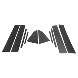 HOPESPANNER Door Pillar Window Trim for Chevy Cruze 2011-2015 Carbon Fiber Pattern Black Front Rear Left Right Anti Scratch Sticker Pillar Posts Cover 10 Pcs