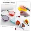 COLLBATH 3Pcs Fruit Shape Ice Molds Popsicle Maker with Lid