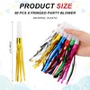 PATIKIL 60 Pcs Noise Makers, Metallic Fringed Noise Makers Party