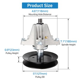 GCCSJ Mower Spindle with Blade 3 Pack for Cub Cadet XT1 GT54 Troy-Bilt Mustang 54 XP Craftsman T310 Columbia CGT 5426FAB Snapper SZ2454 Mandrel Assembly Replaces 618-06978 742-05056