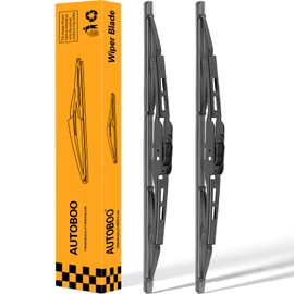 AUTOBOO 13"+13" Wiper Blades Replacement for Jeep Wrangler TJ Front Windshield Wipers 1997 1998 1999 2000 2001 2002 2003 2004 2005 2006- Original Factory Quality (Pack of 2)