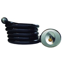 Onguard Doberman Key Coil Cable Lock (Black, 185 cm x 12 mm)