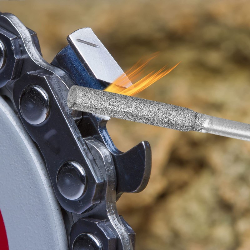 sourcing map 6pcs Diamond Coated Chainsaw Sharpener Bits 5/32" 4mm