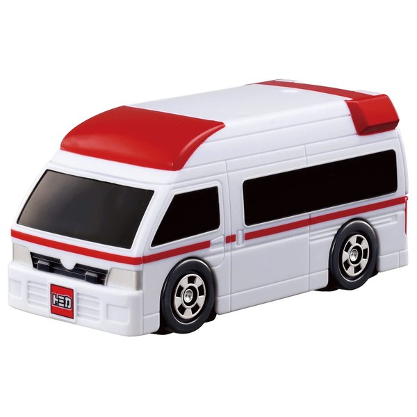Takara Tomy Tomica First Ambulance Mini Car Toy 1.5 Years and Up, Pass Toy Safety Standards ST Mark Certified