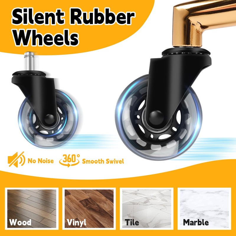 Rolling Stool Heavy Duty 450lbs - Reinforced with Golden Alloy