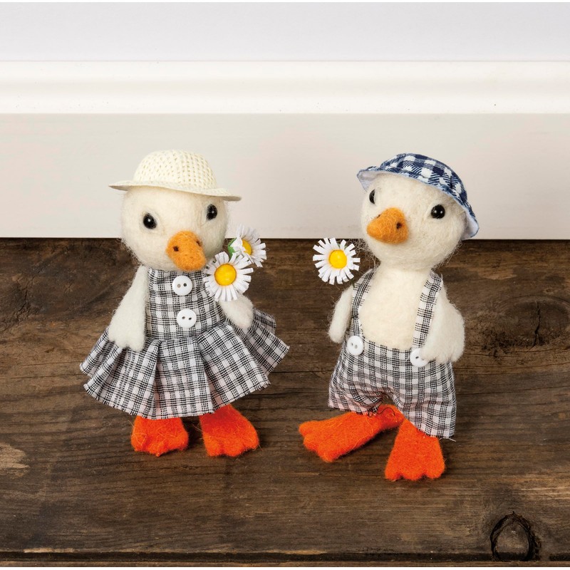 Primitives by Kathy, 107058, Easter Flowers & Hats Duck Home